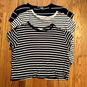 H&M Basics 3 Striped Tops